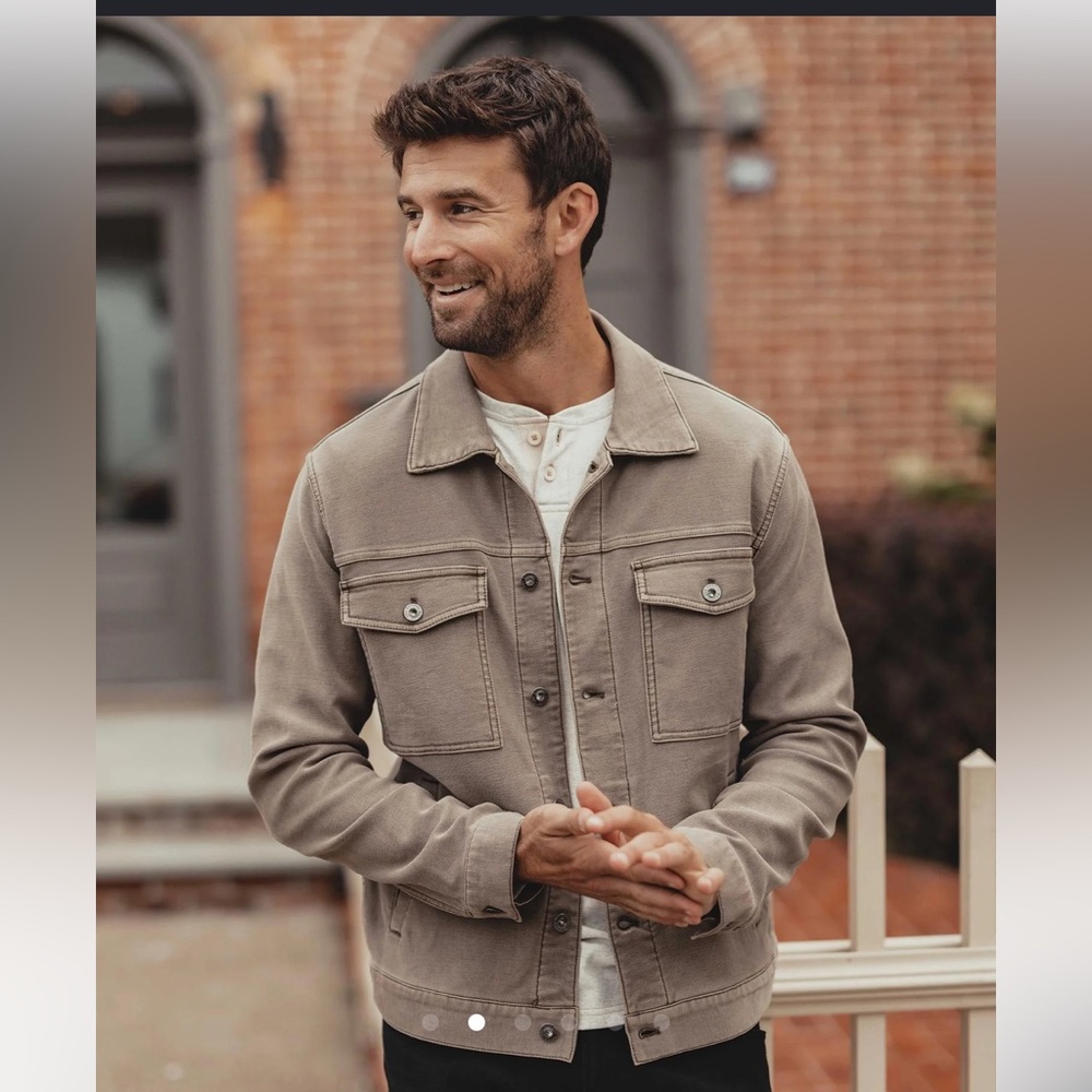 THE NORMAL BRAND Comfort Terry Trucker Jacket size M